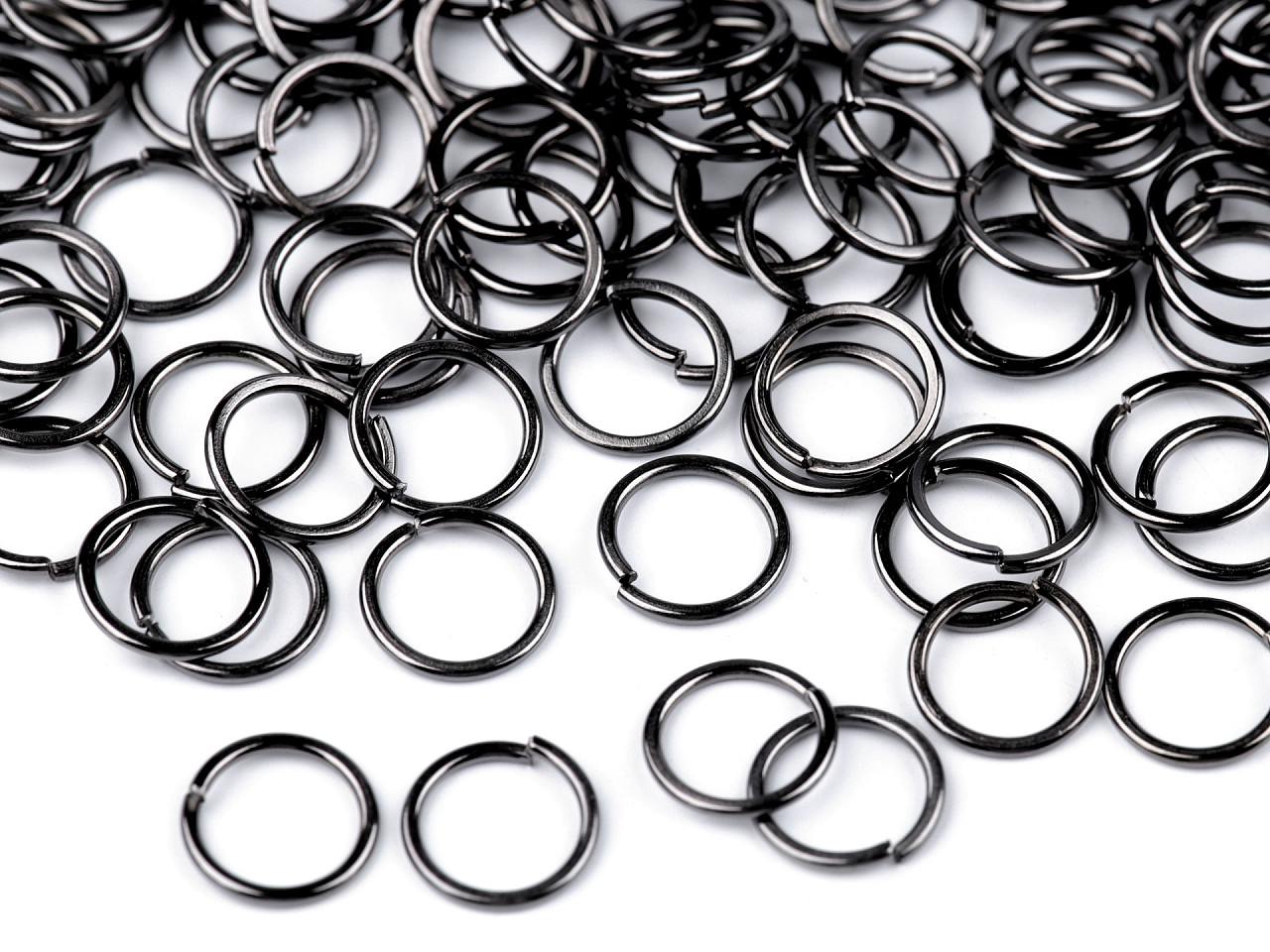 Jump ring ø 8 mm - Silver light (10 Grams)