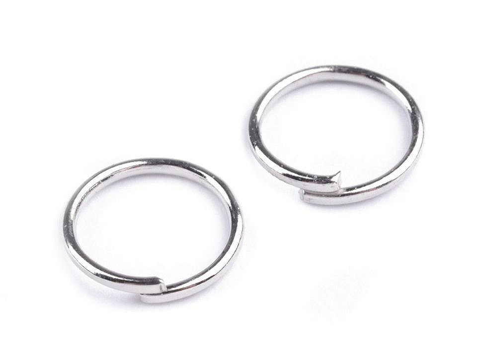 Jump ring ø 8 mm - Silver light (10 Grams)