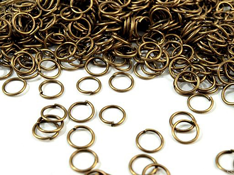 Jump ring ø 8 mm - Silver light (10 Grams)