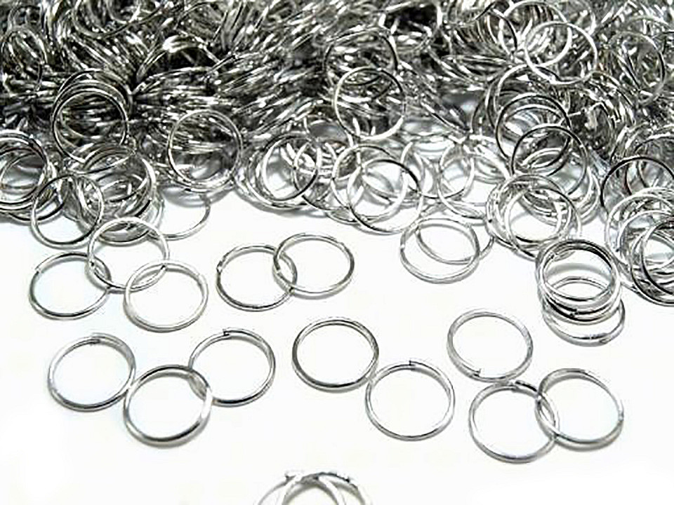 Jump ring ø 8 mm - Silver light (10 Grams)