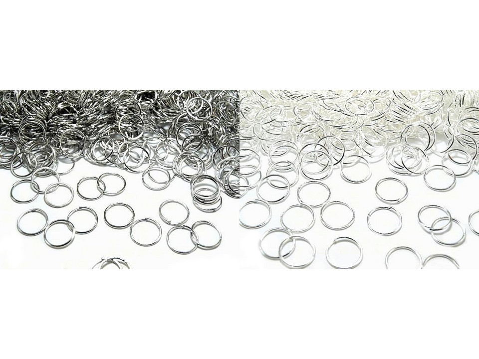Jump ring ø 8 mm - Silver light (10 Grams)