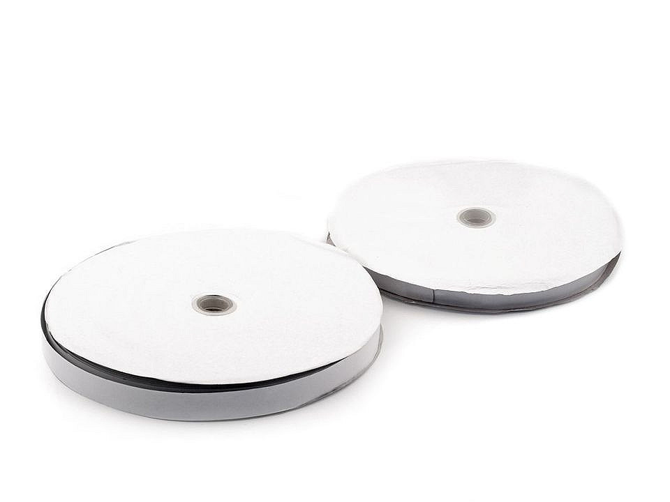 Adhesive hook and loop fastener, width 20 mm - Black (25 Meters)