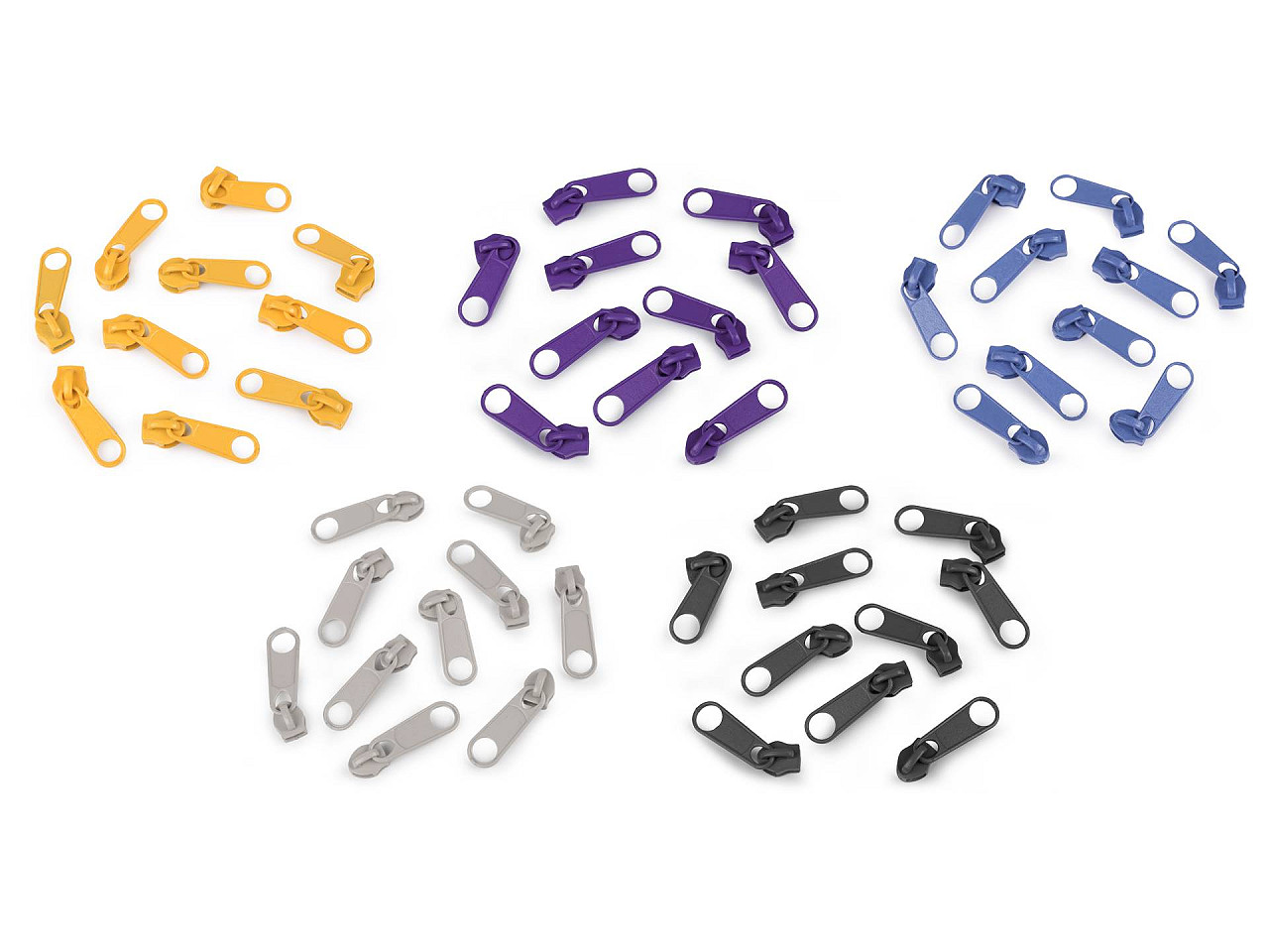 Slider for nylon zippers no 5 for pol type - Black (500 Pieces)