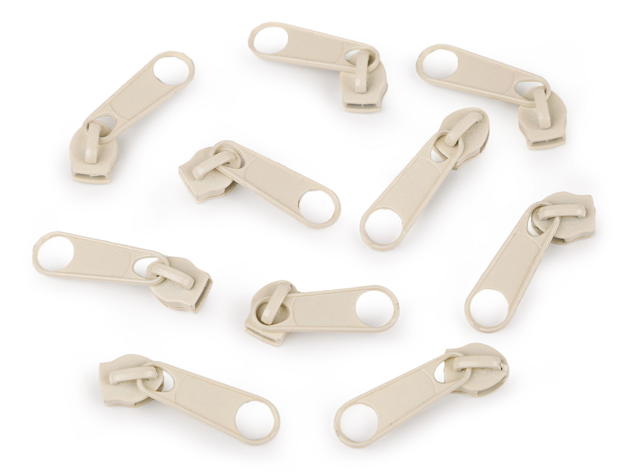 Slider for nylon zippers no 5 for pol type - Black (500 Pieces)