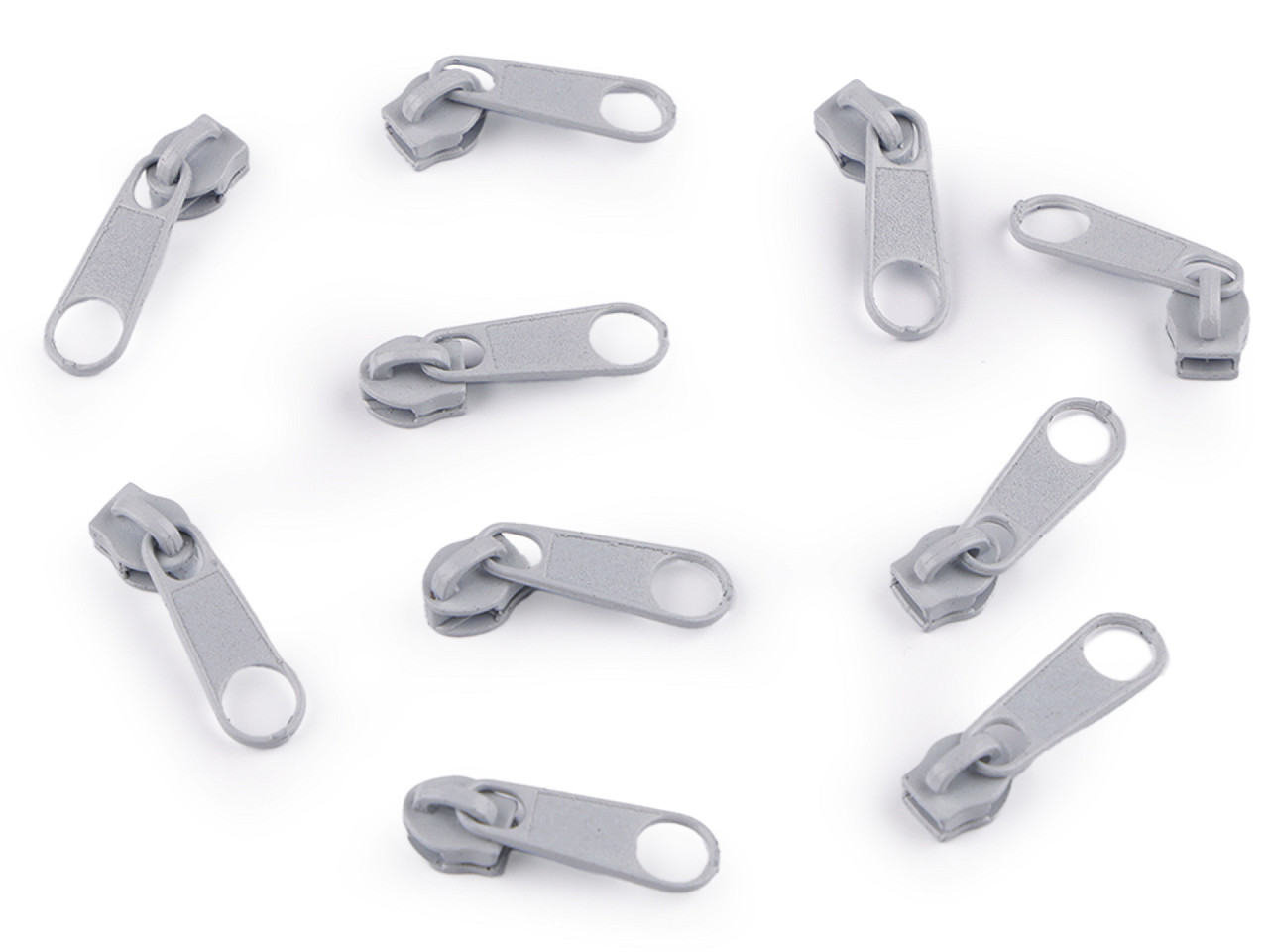 Slider for nylon zippers no 3 for pol type - Nickel (10 Pieces)