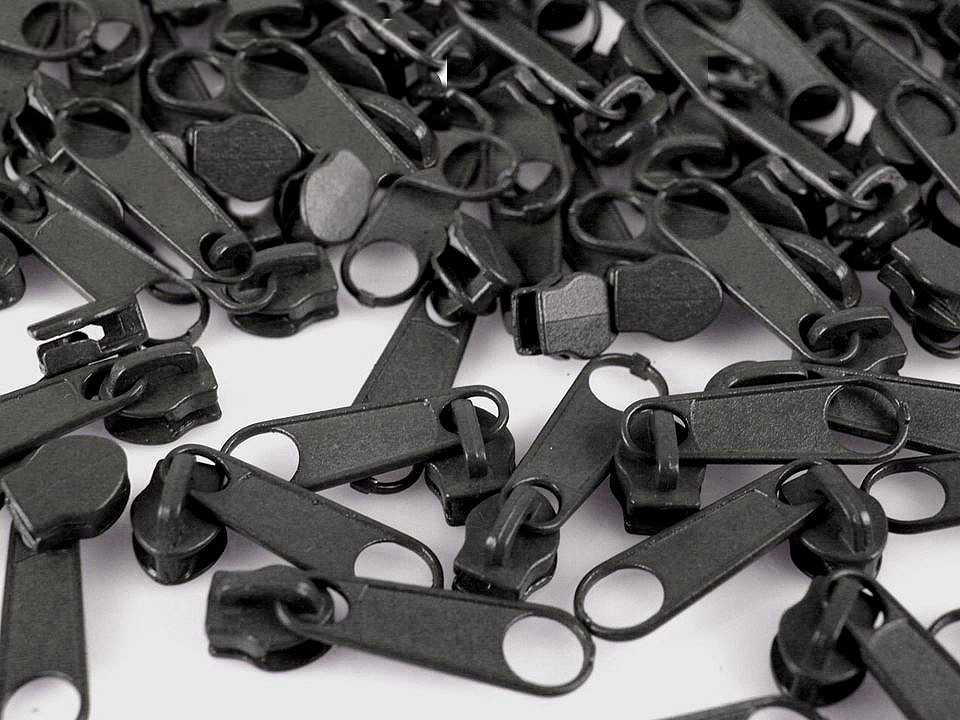 Slider for nylon zippers no 3 for pol type - Nickel (10 Pieces)