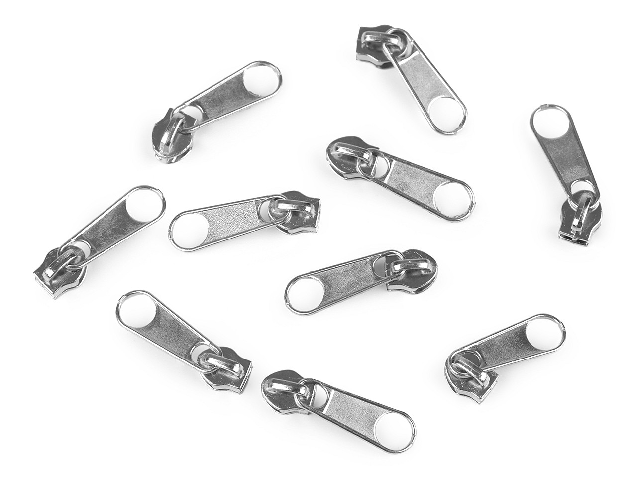 Slider for nylon zippers no 3 for pol type - Nickel (10 Pieces)
