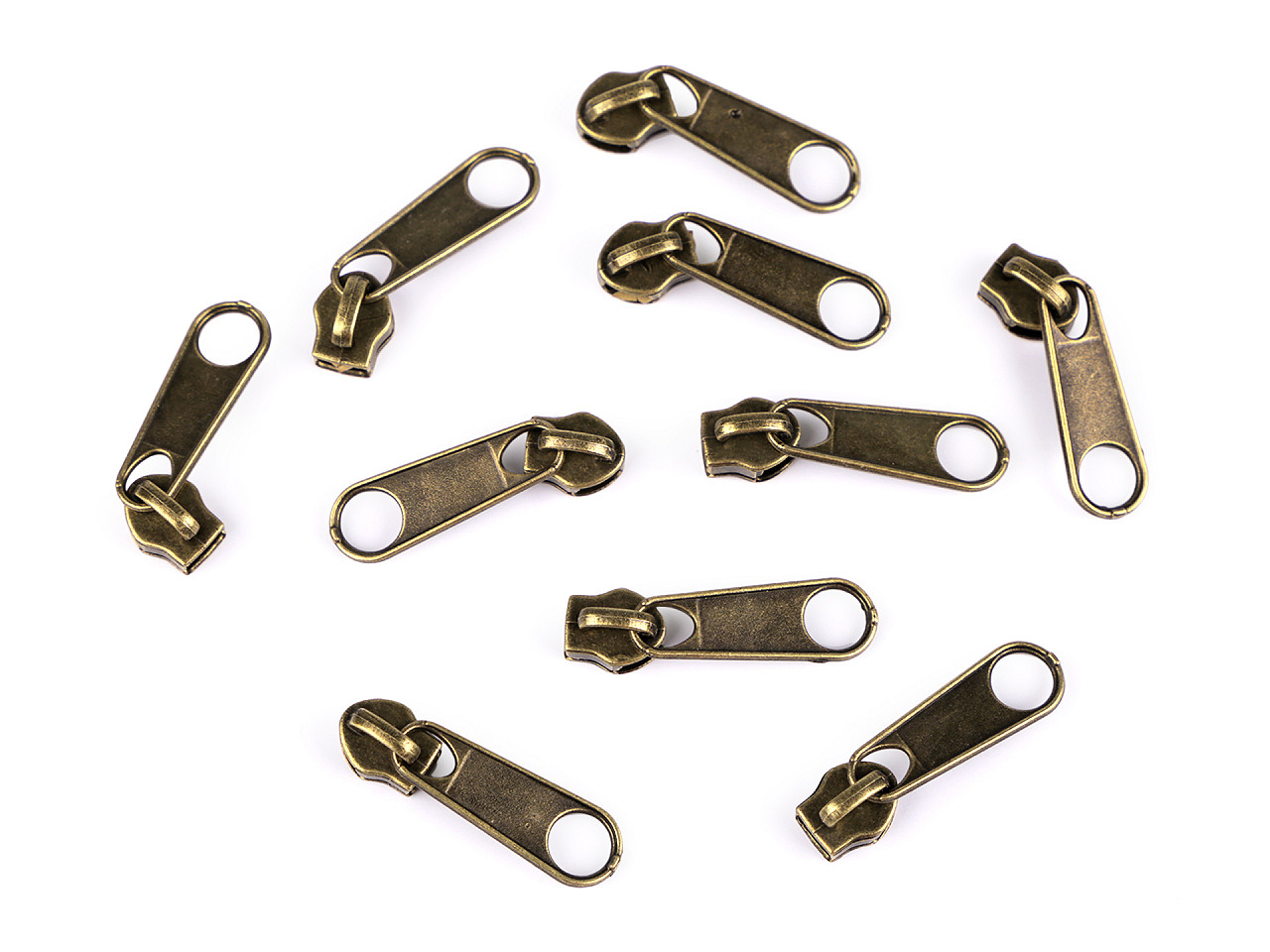 Slider for nylon zippers no 3 for pol type - Nickel (10 Pieces)