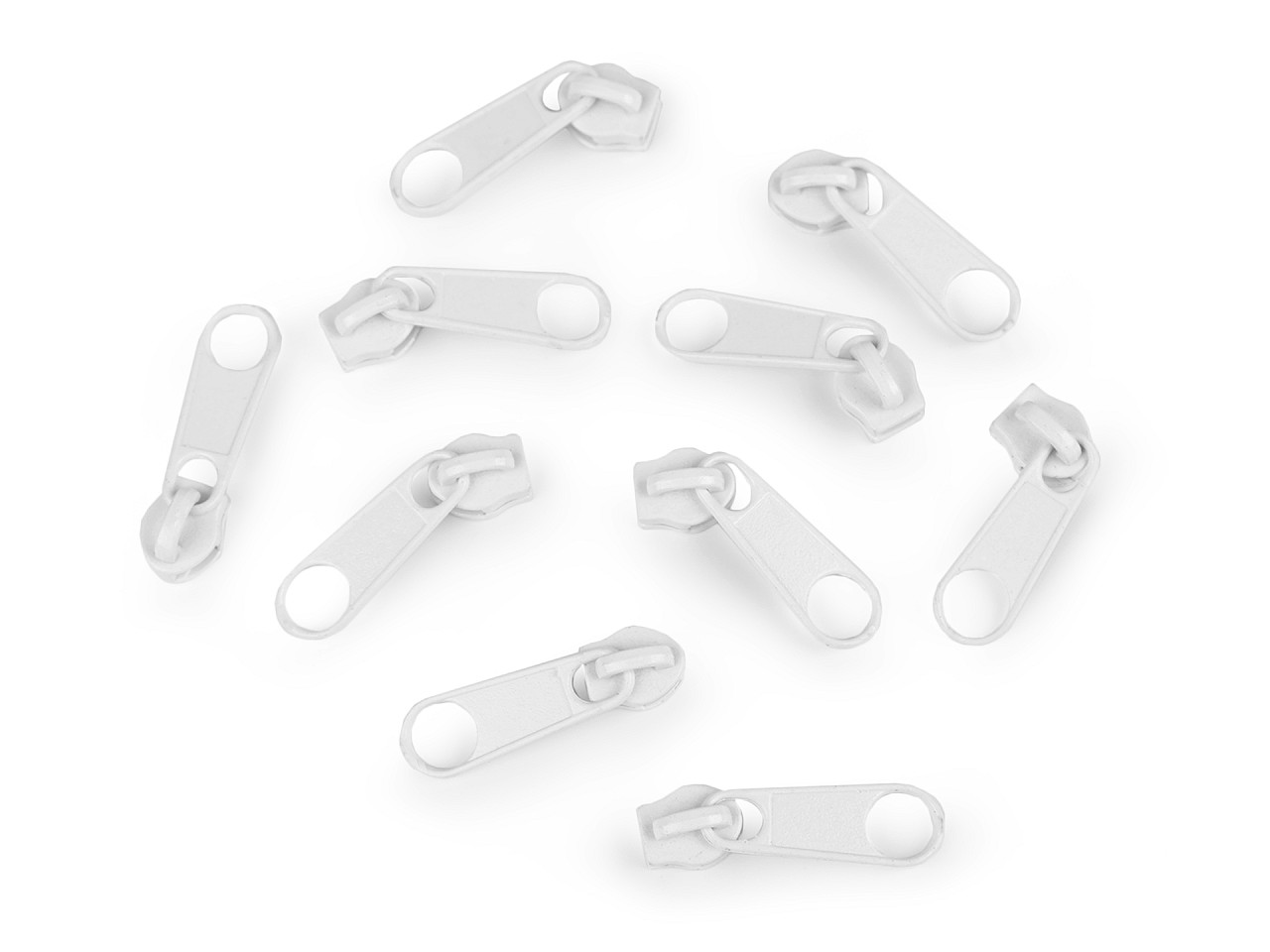 Slider for nylon zippers no 3 for pol type - Nickel (10 Pieces)