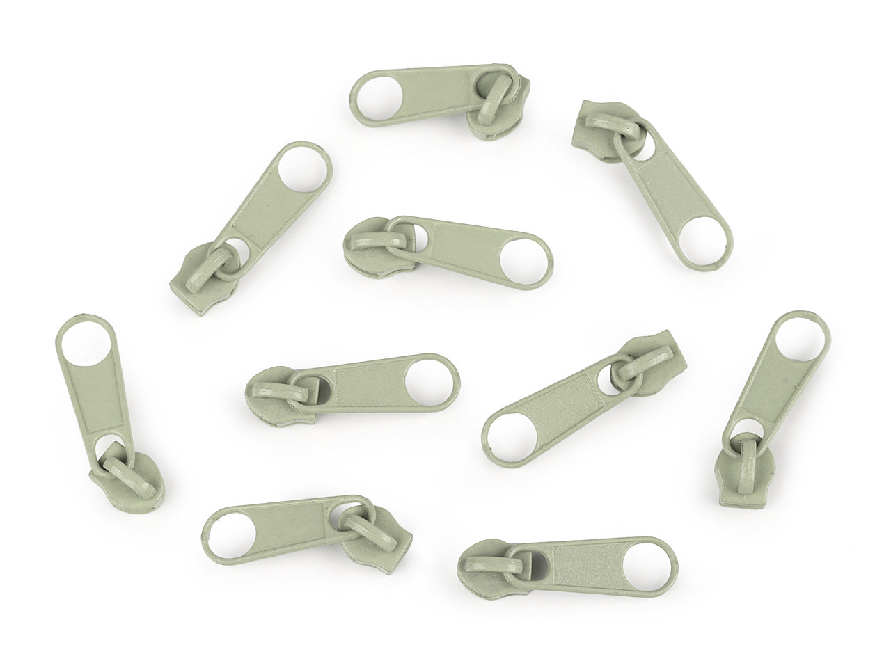 Slider for nylon zippers no 3 for pol type - Nickel (10 Pieces)