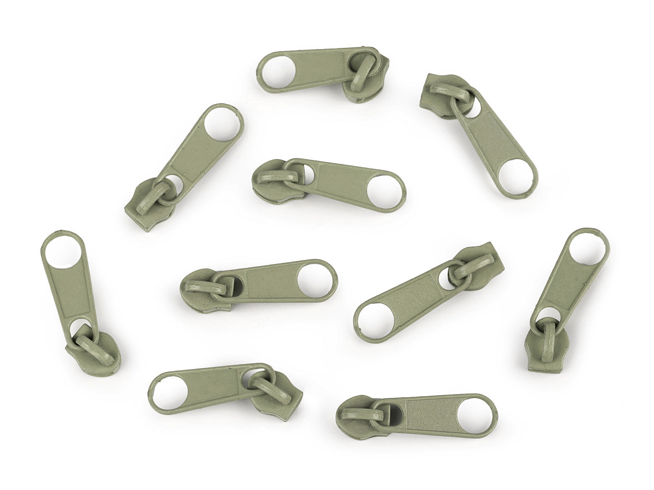 Slider for nylon zippers no 3 for pol type - Nickel (10 Pieces)
