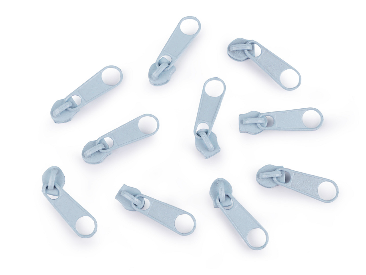 Slider for nylon zippers no 3 for pol type - Nickel (10 Pieces)