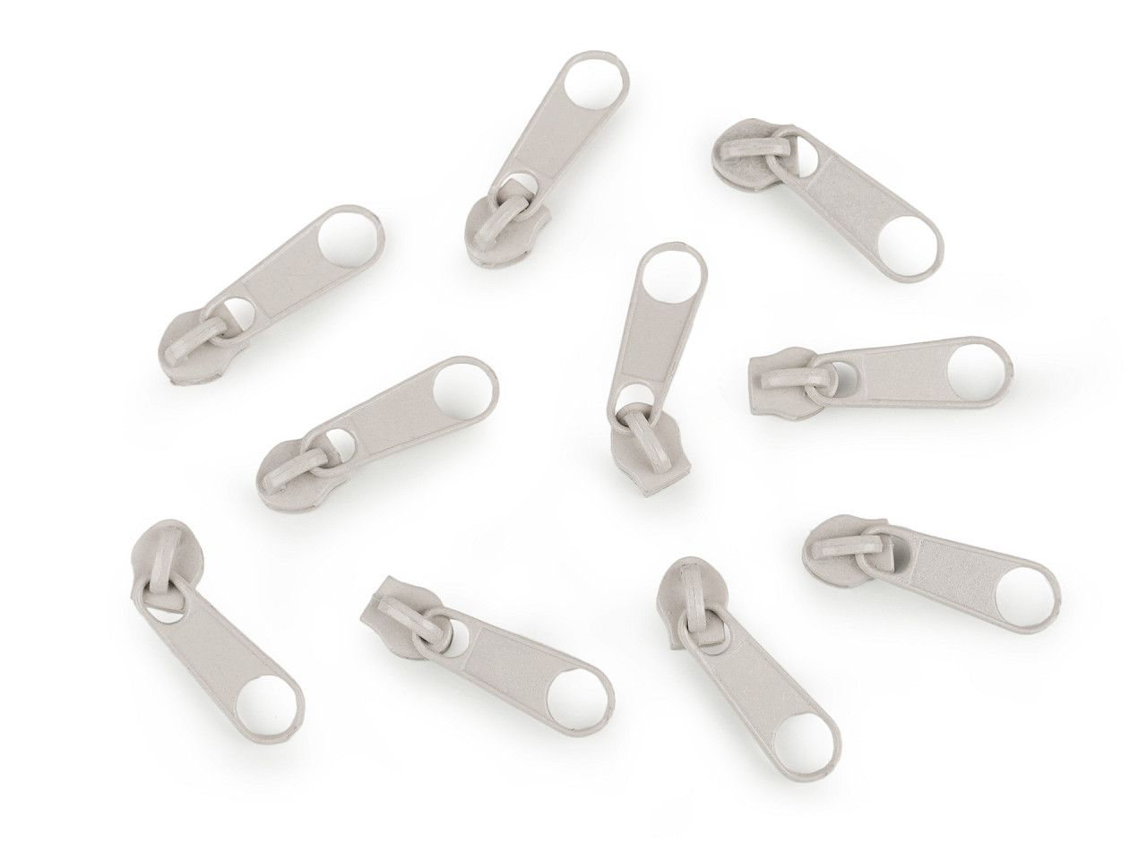 Slider for nylon zippers no 3 for pol type - Nickel (10 Pieces)