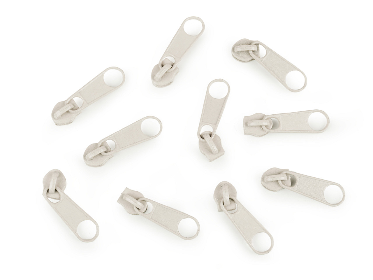 Slider for nylon zippers no 3 for pol type - Nickel (10 Pieces)