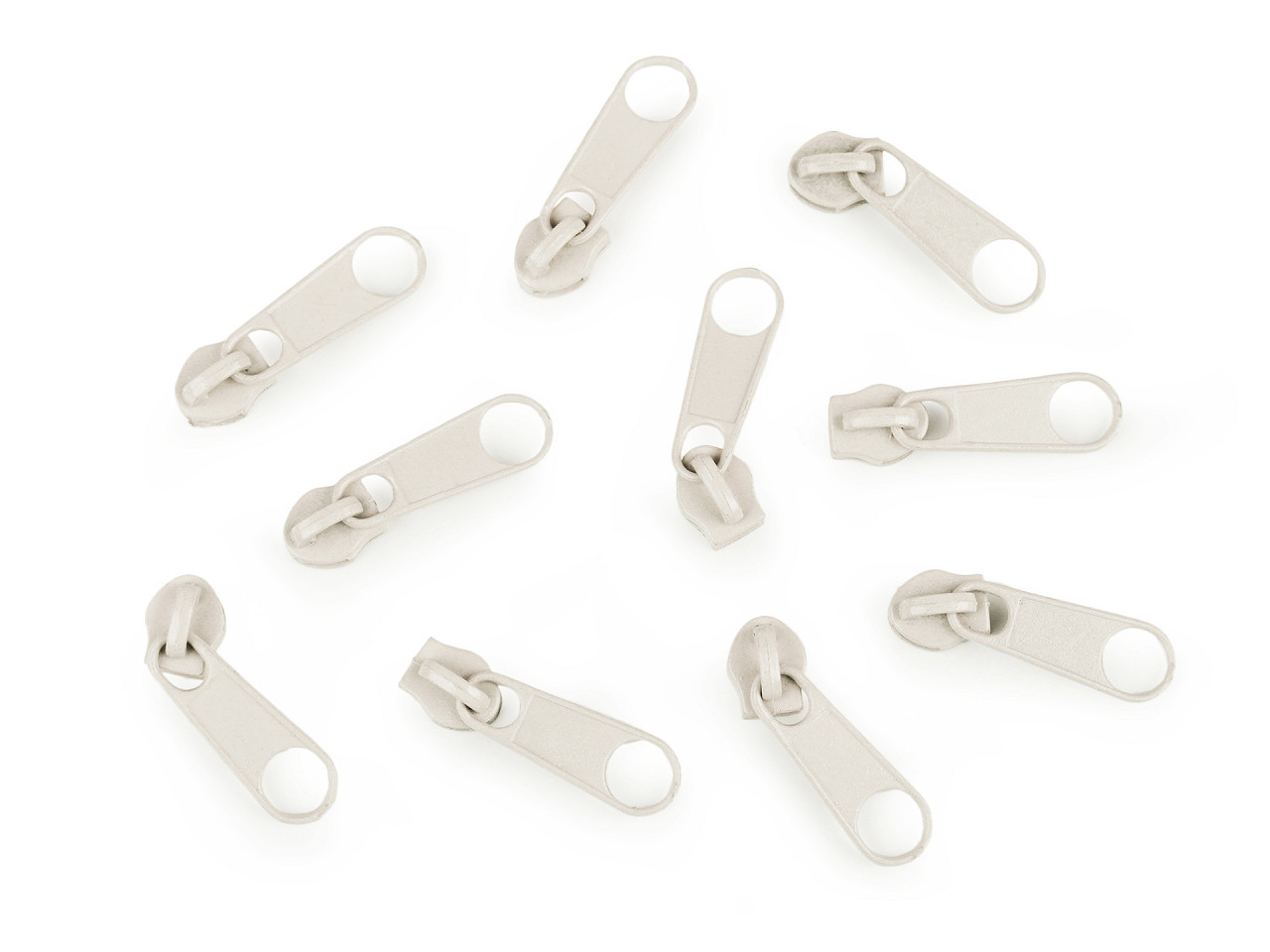 Slider for nylon zippers no 3 for pol type - Nickel (10 Pieces)