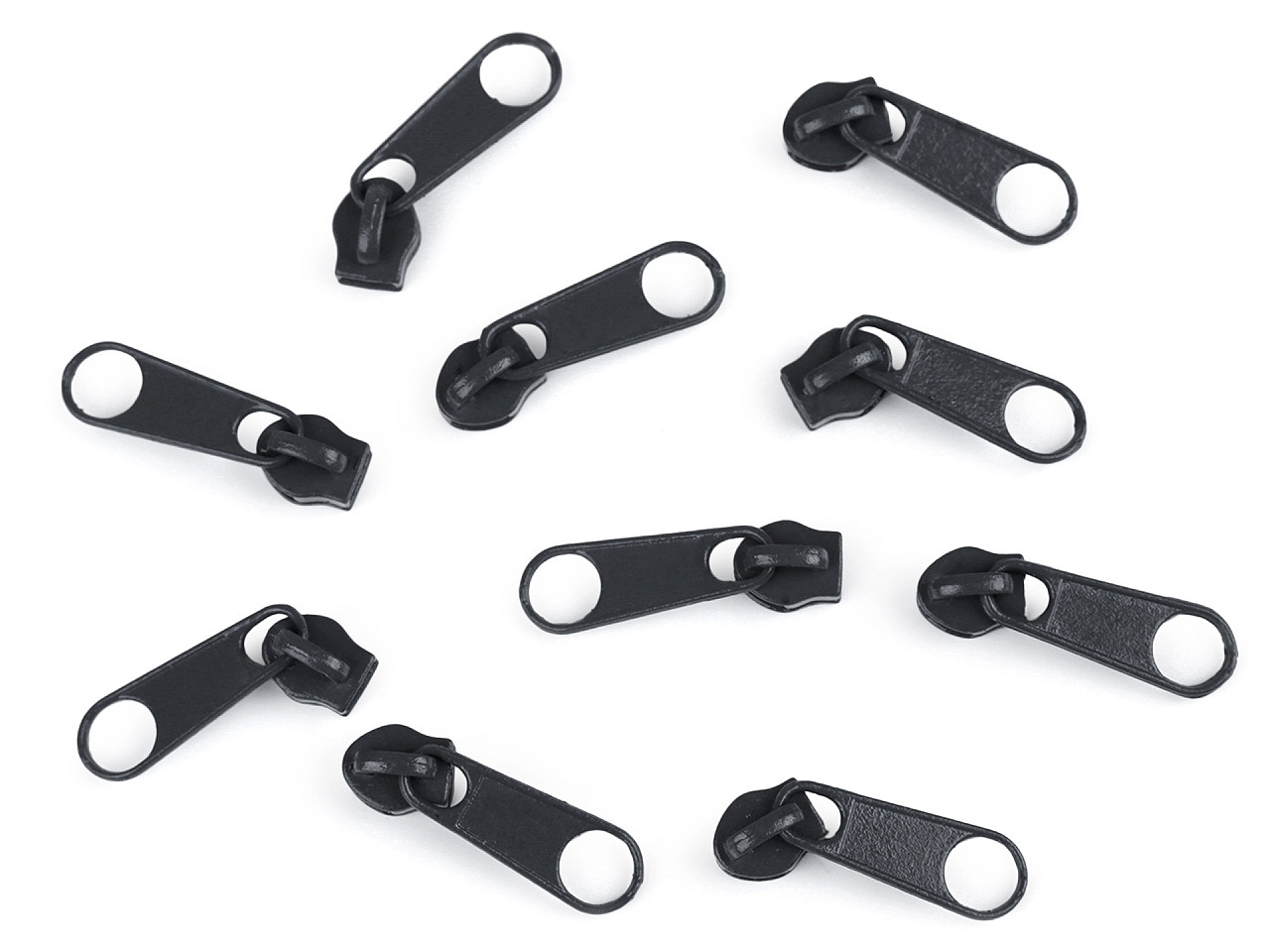 Slider for nylon zippers no 3 for pol type - Nickel (10 Pieces)