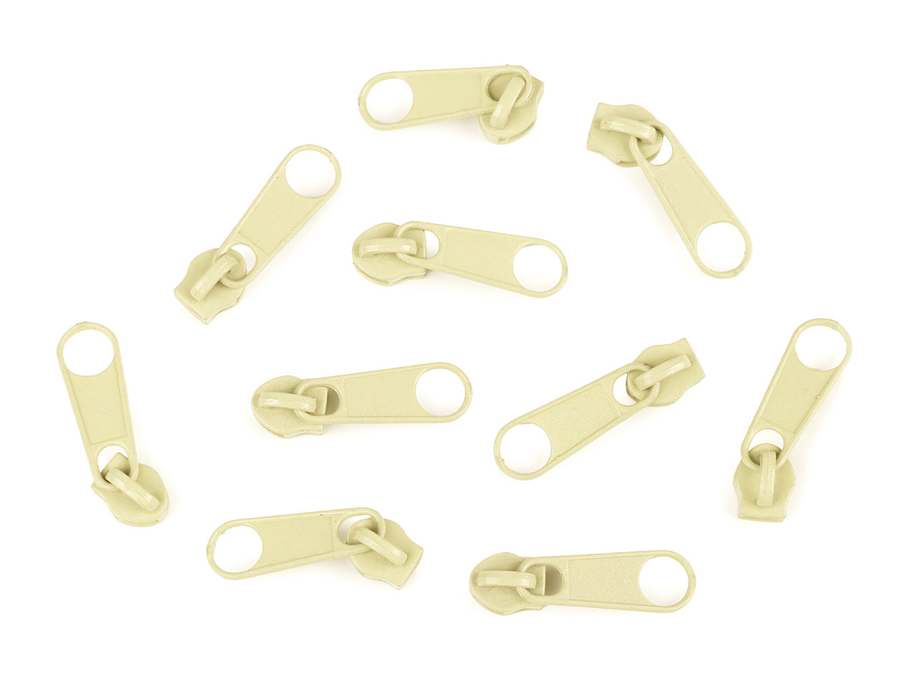 Slider for nylon zippers no 3 for pol type - Nickel (10 Pieces)