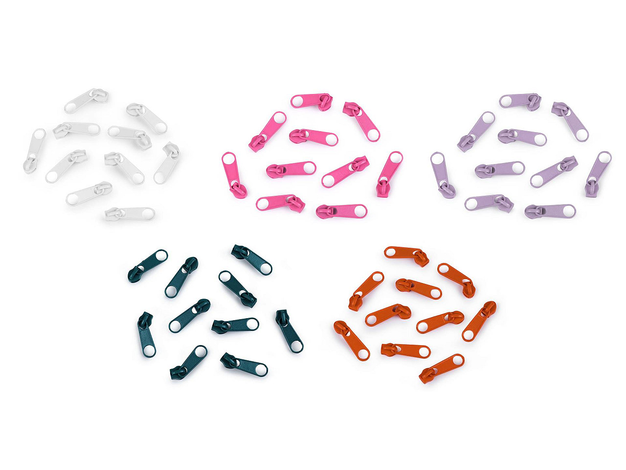 Slider for nylon zippers no 3 for pol type - Nickel (10 Pieces)