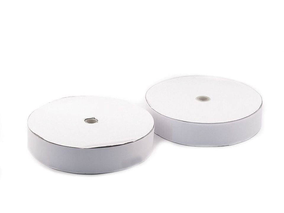 Adhesive hook and loop fastener width 50 mm - White (1 Meter)