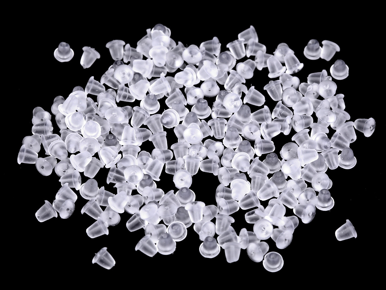 Earring stopper 3x5 mm - Transparent (5 Grams)