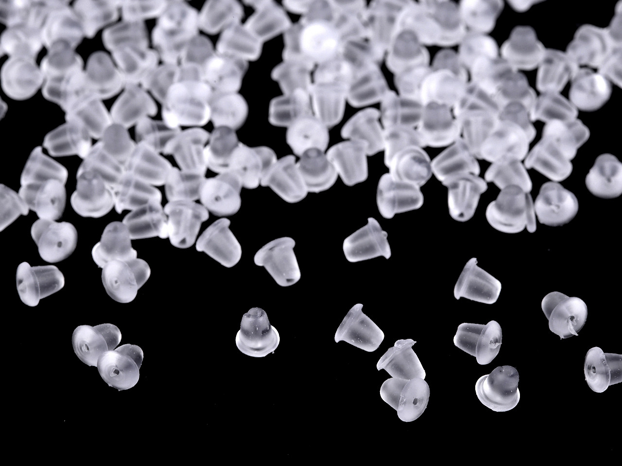 Earring stopper 3x5 mm - Transparent (5 Grams)