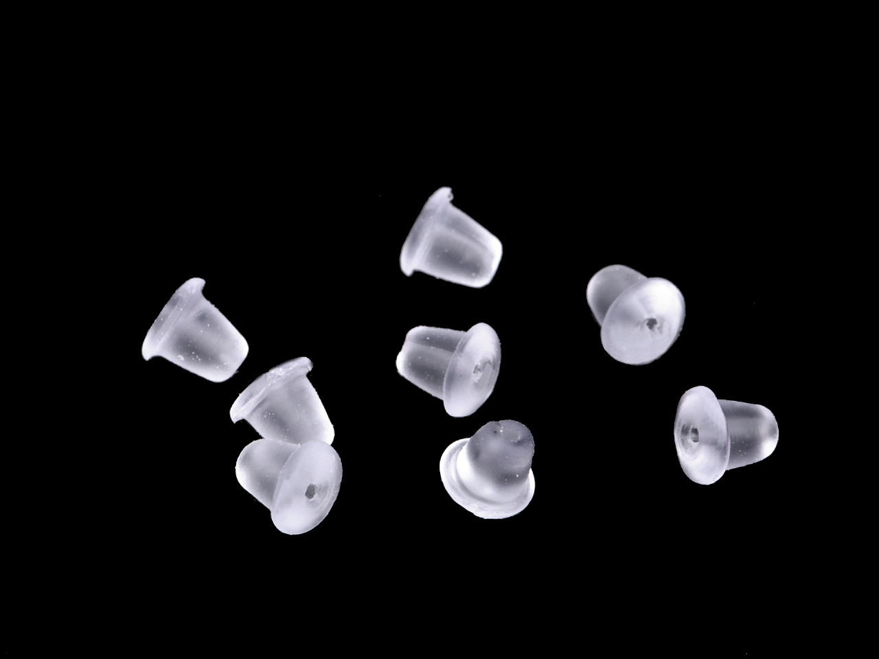 Earring stopper 3x5 mm - Transparent (5 Grams)