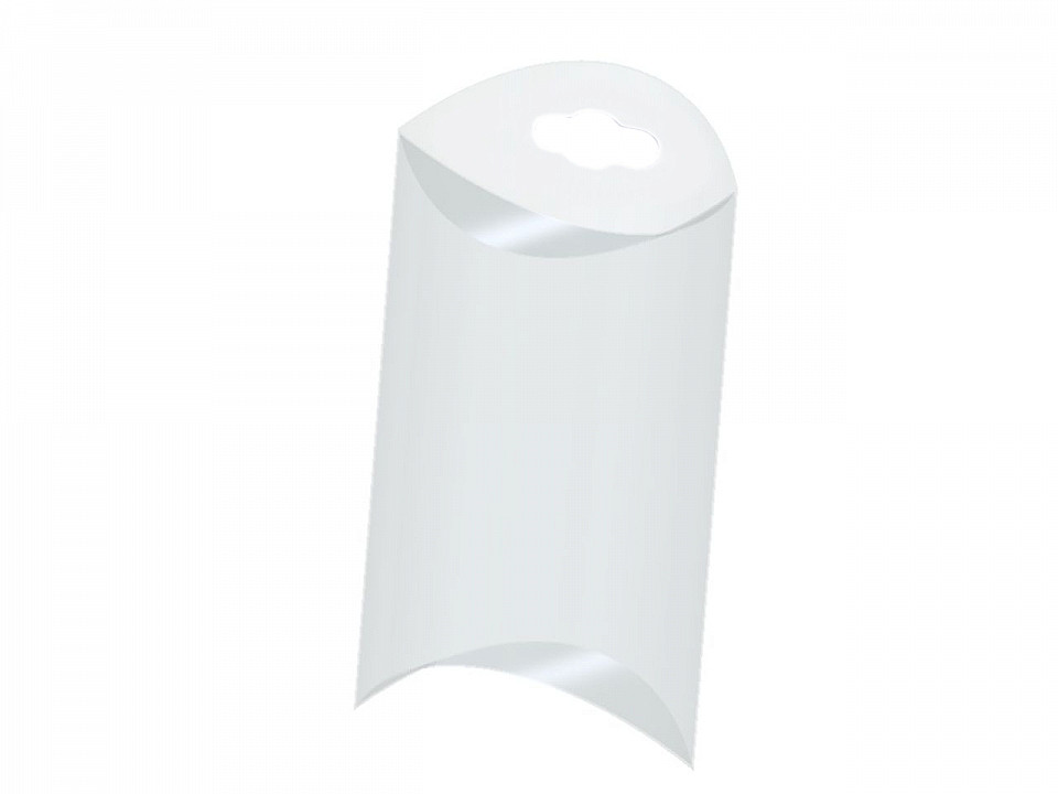 Clear packaging box with hang hole 5.5x8.5 cm - Transparent (50 Pieces)