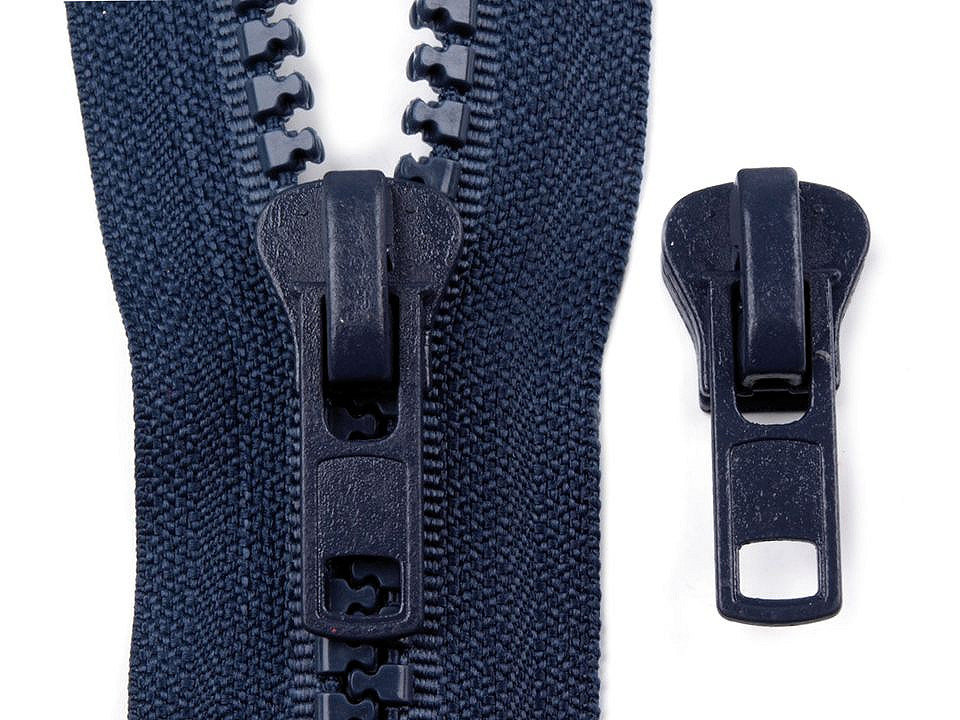 Slider to plastic zippers no 8 - Black (10 Pieces)
