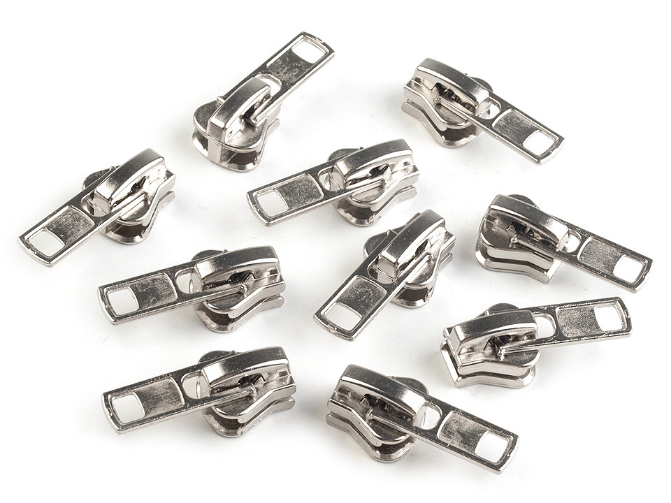 Slider to plastic zippers no 8 - Black (10 Pieces)