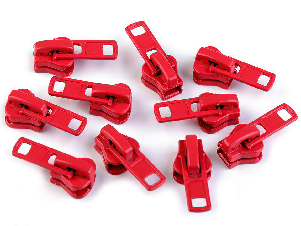 Slider to plastic zippers no 8 - Black (10 Pieces)