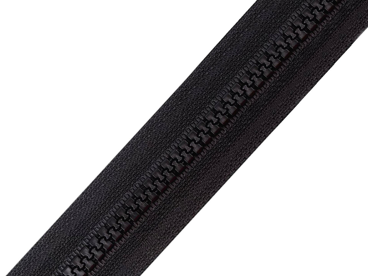 Continuous plastic zipper no 8 - White (1 Meter)