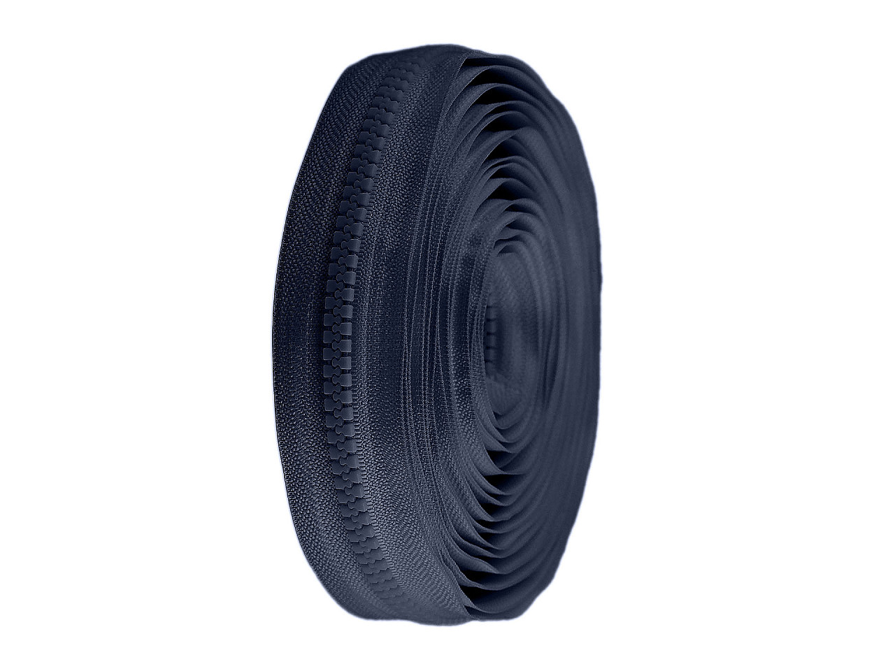 Continuous plastic zipper no 8 - White (1 Meter)