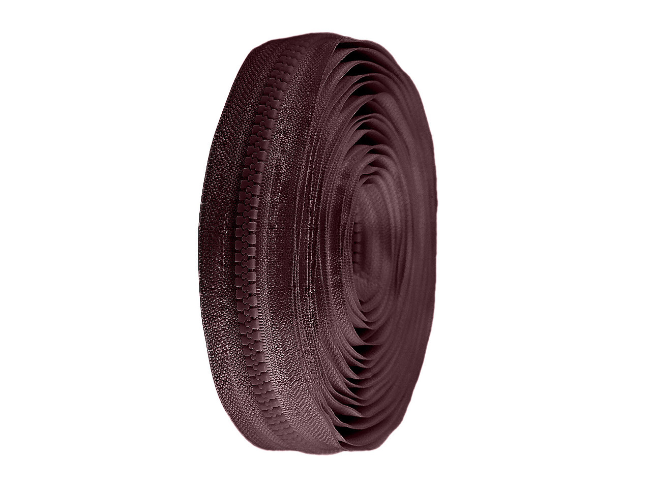 Continuous plastic zipper no 8 - White (1 Meter)