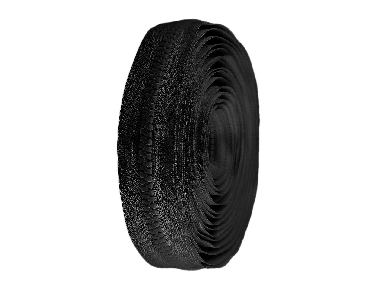 Continuous plastic zipper no 8 - White (1 Meter)