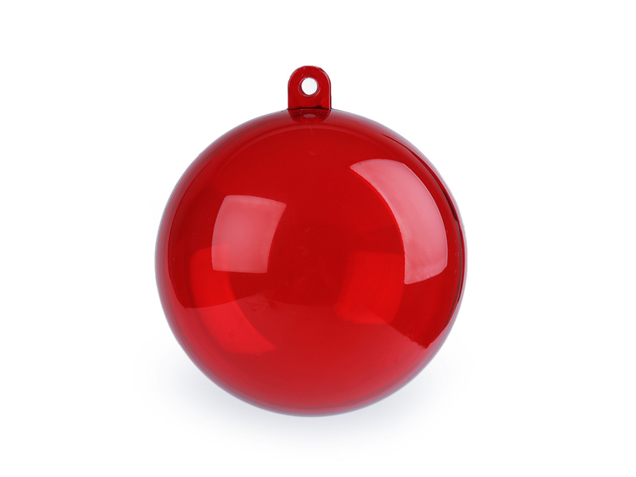 Clear plastic ball ornament ø6 cm - Transparent (12 Pieces)