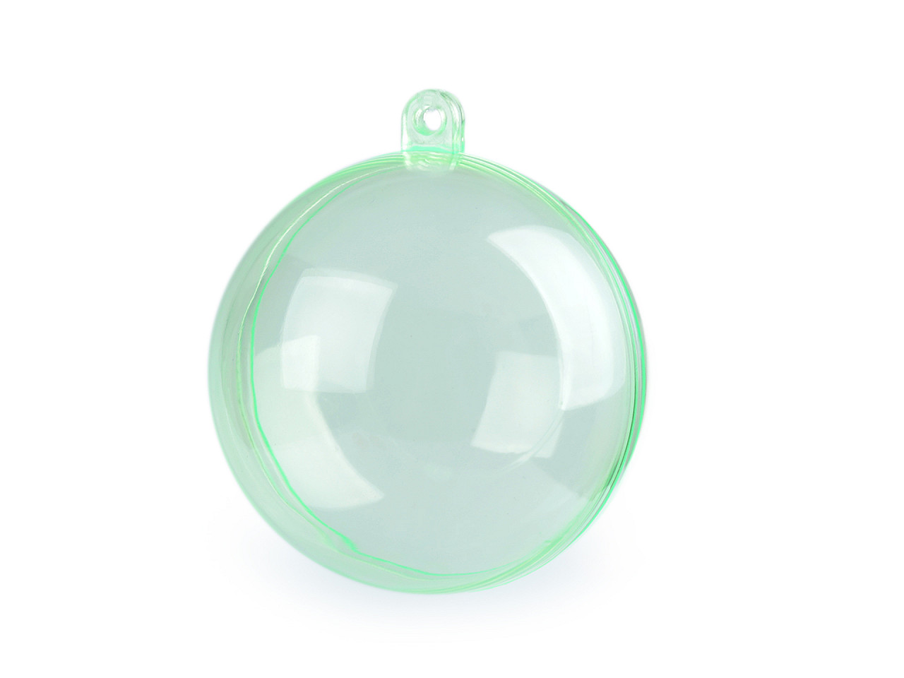 Clear plastic ball ornament ø6 cm - Transparent (12 Pieces)