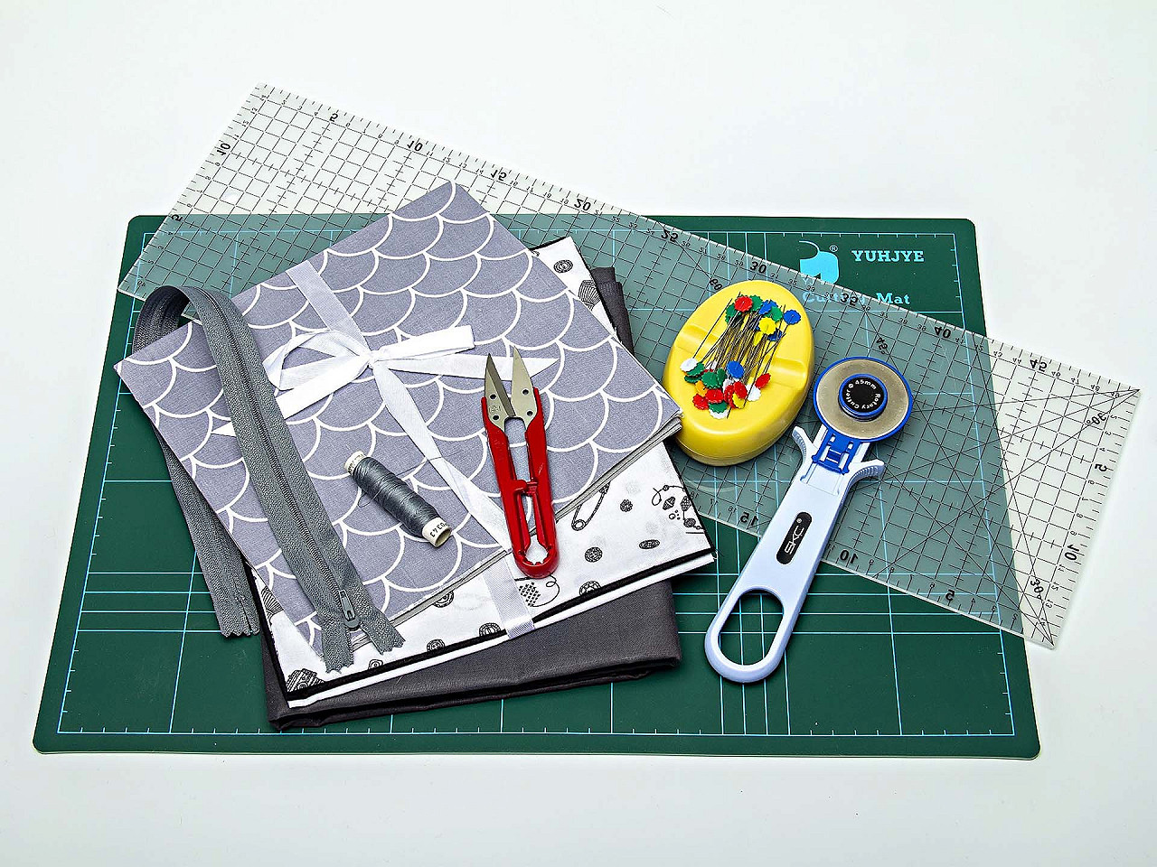 Double-sided cutting mat 30x45 cm - Teal (1 Piece)