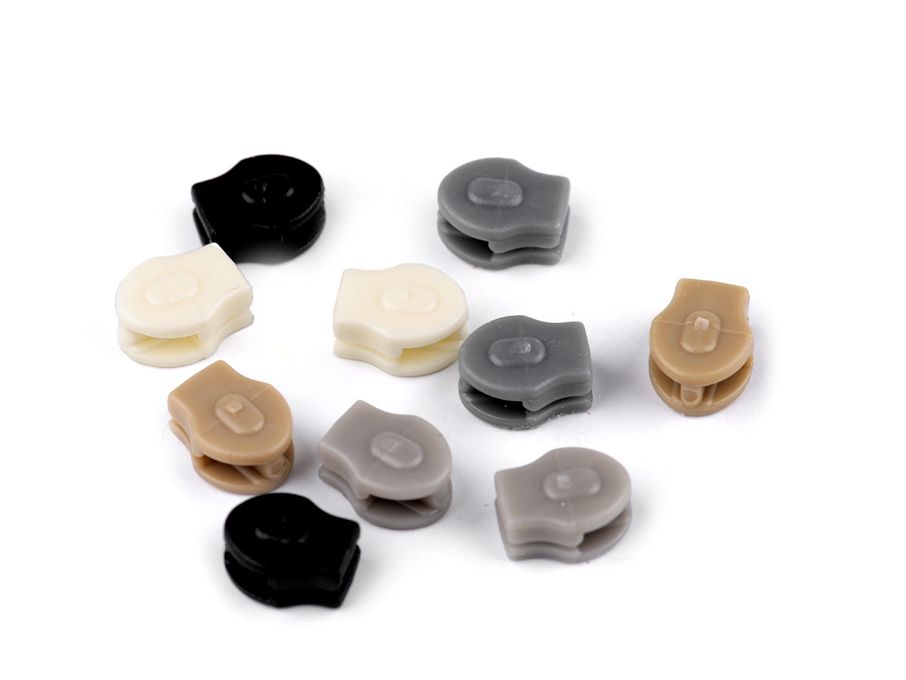 Slider for nylon zippers no 3 for bedding - White (100 Pieces)