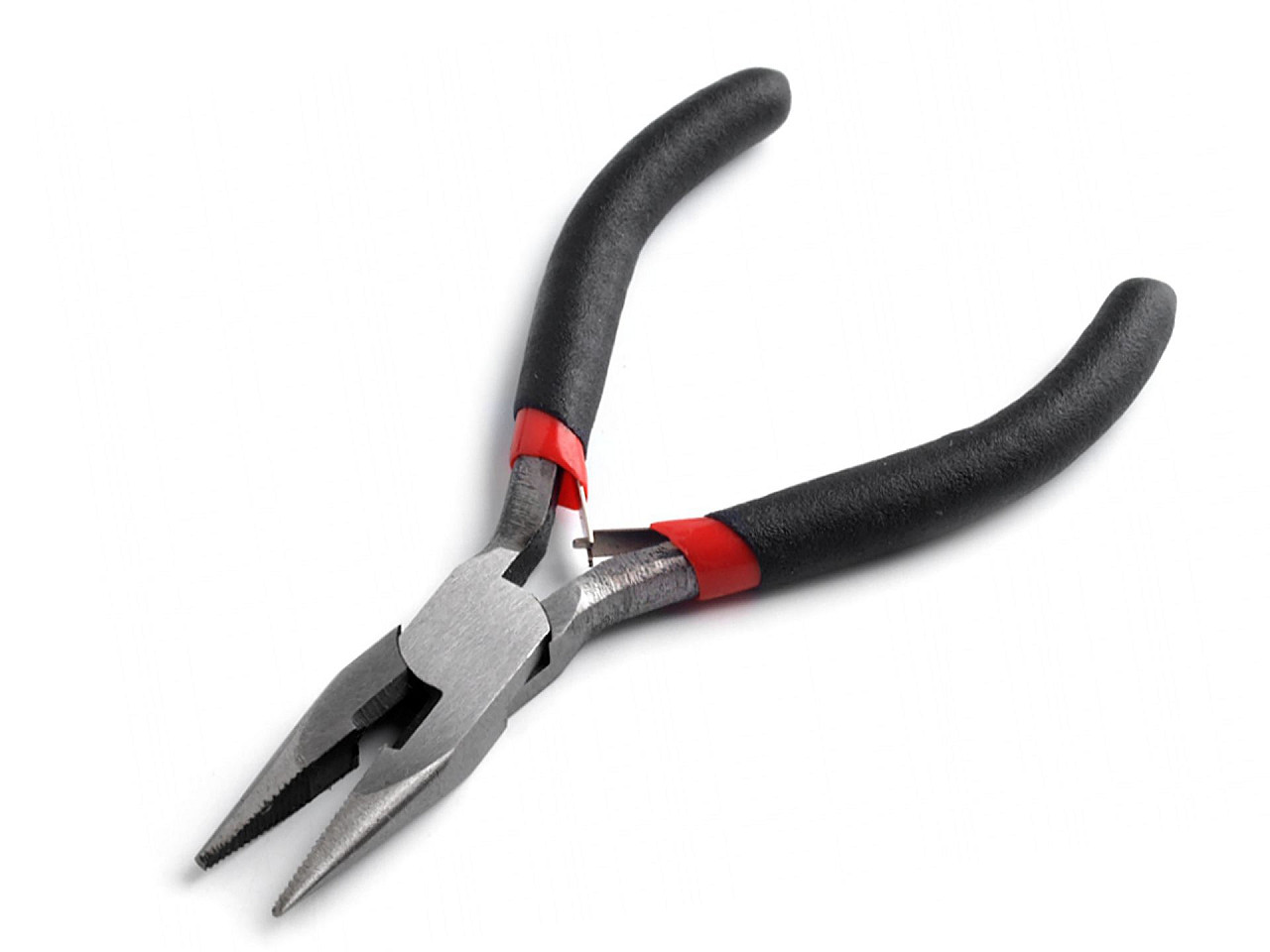 Chain nose cutting pliers with teeth 125 mm - Black (12 Pieces)