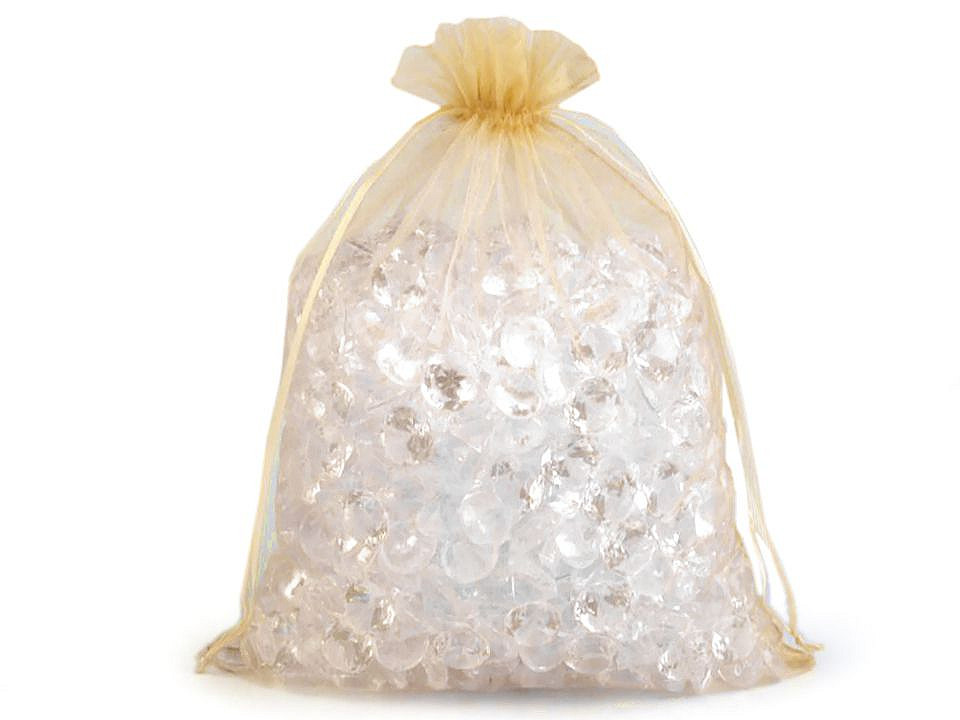 Organza gift bag 21x29 cm - Creamy light (10 Pieces)