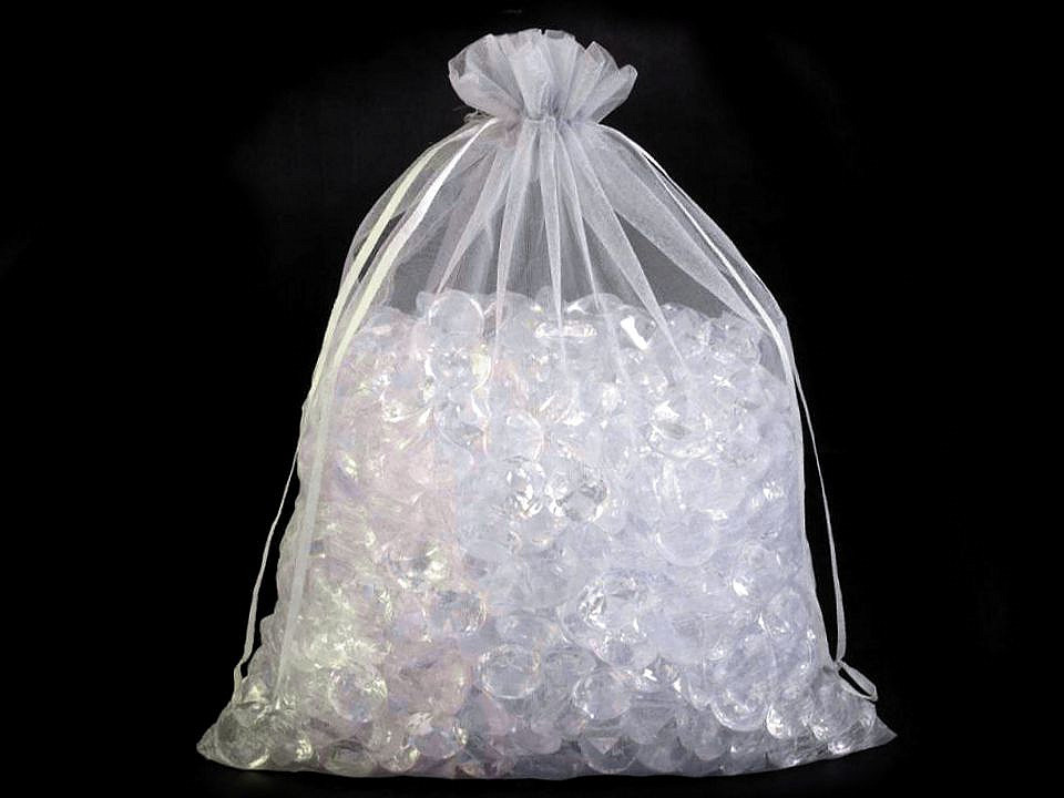 Organza gift bag 21x29 cm - Creamy light (10 Pieces)