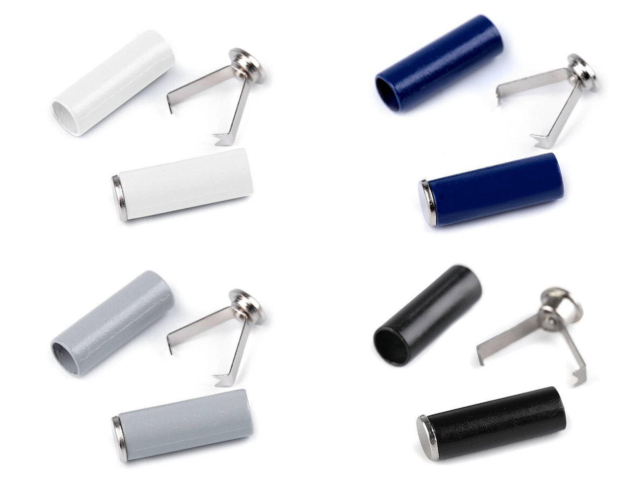 Cord end cap with integral grip ø5 mm - Black (20 Pieces)