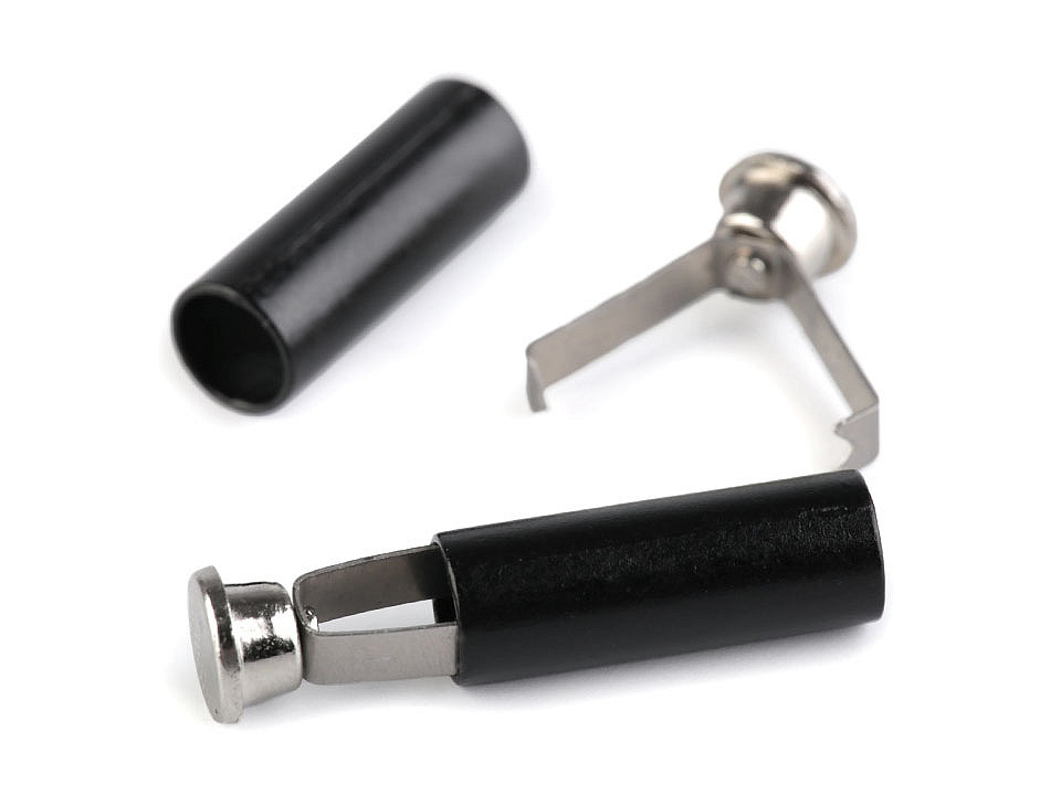 Cord end cap with integral grip ø5 mm - Black (20 Pieces)