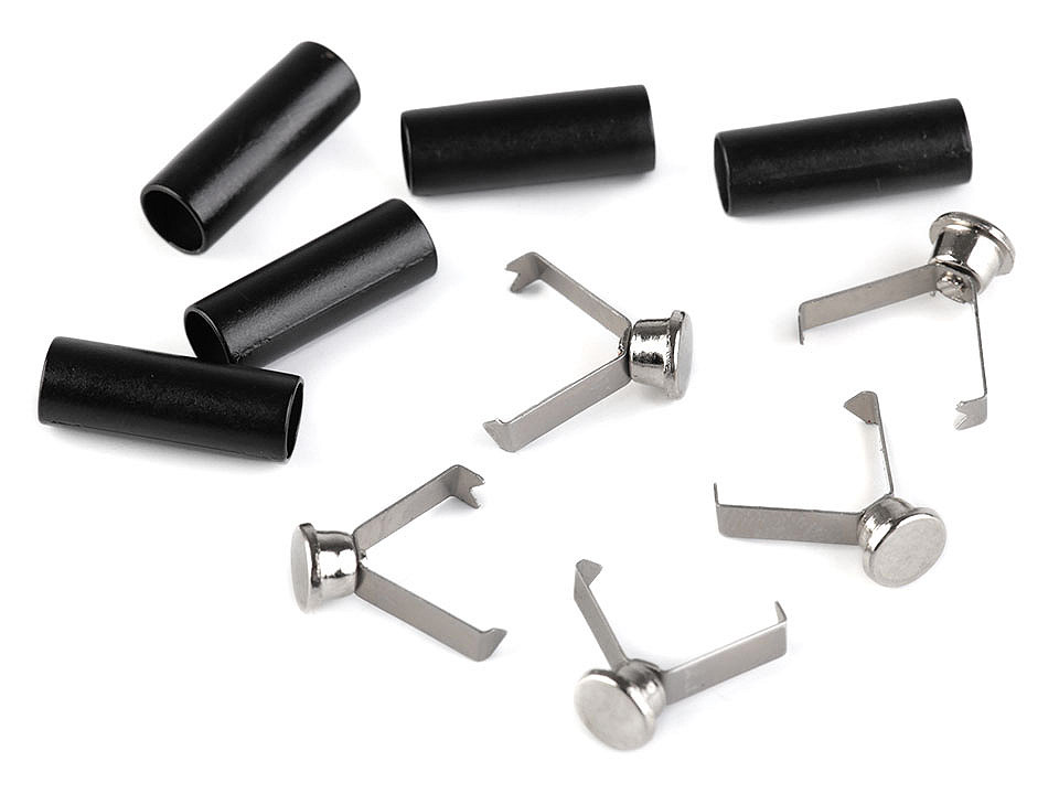 Cord end cap with integral grip ø5 mm - Black (20 Pieces)