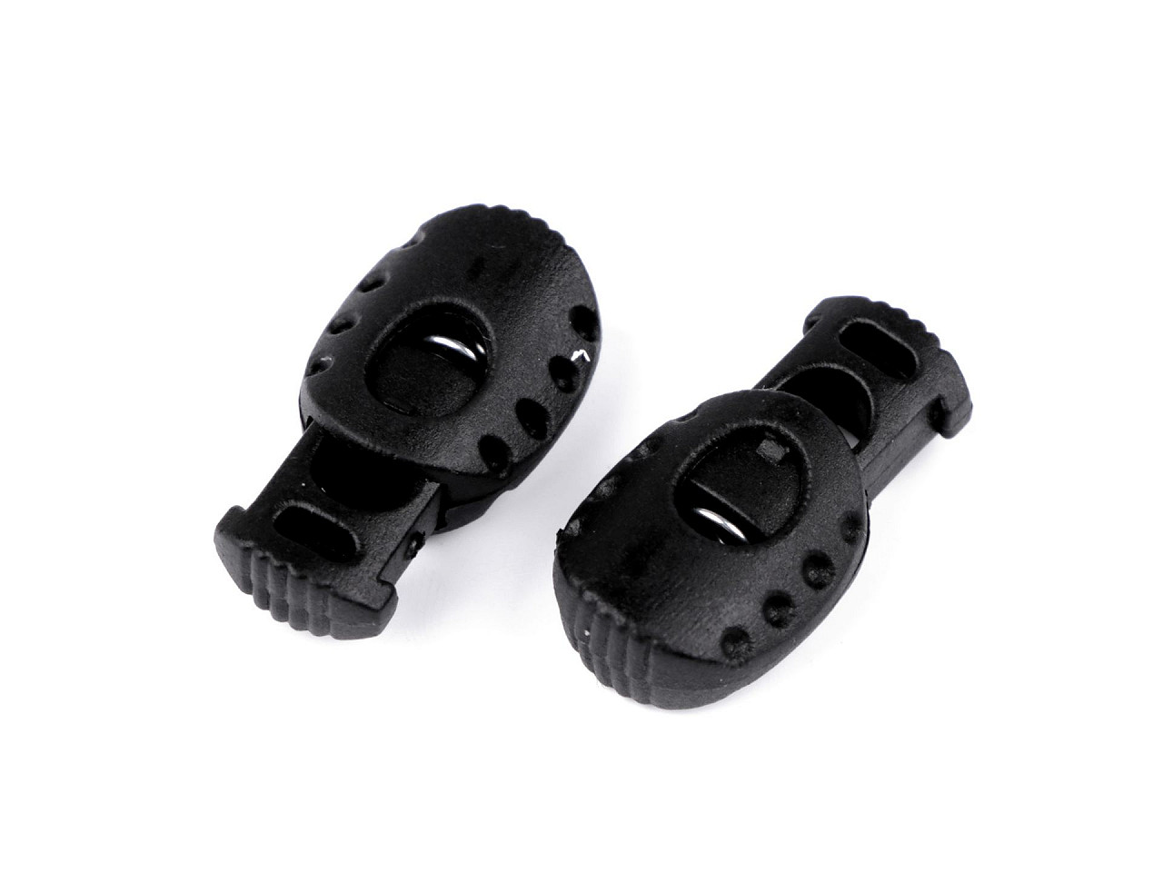 Cord stoppers 15x27 mm - Black (10 Pieces)