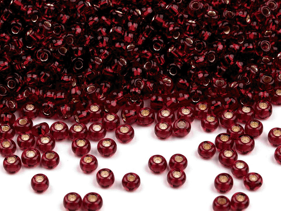 Seed beads preciosa 10/0 - 2.3 mm - Red strawberry (10 Grams)
