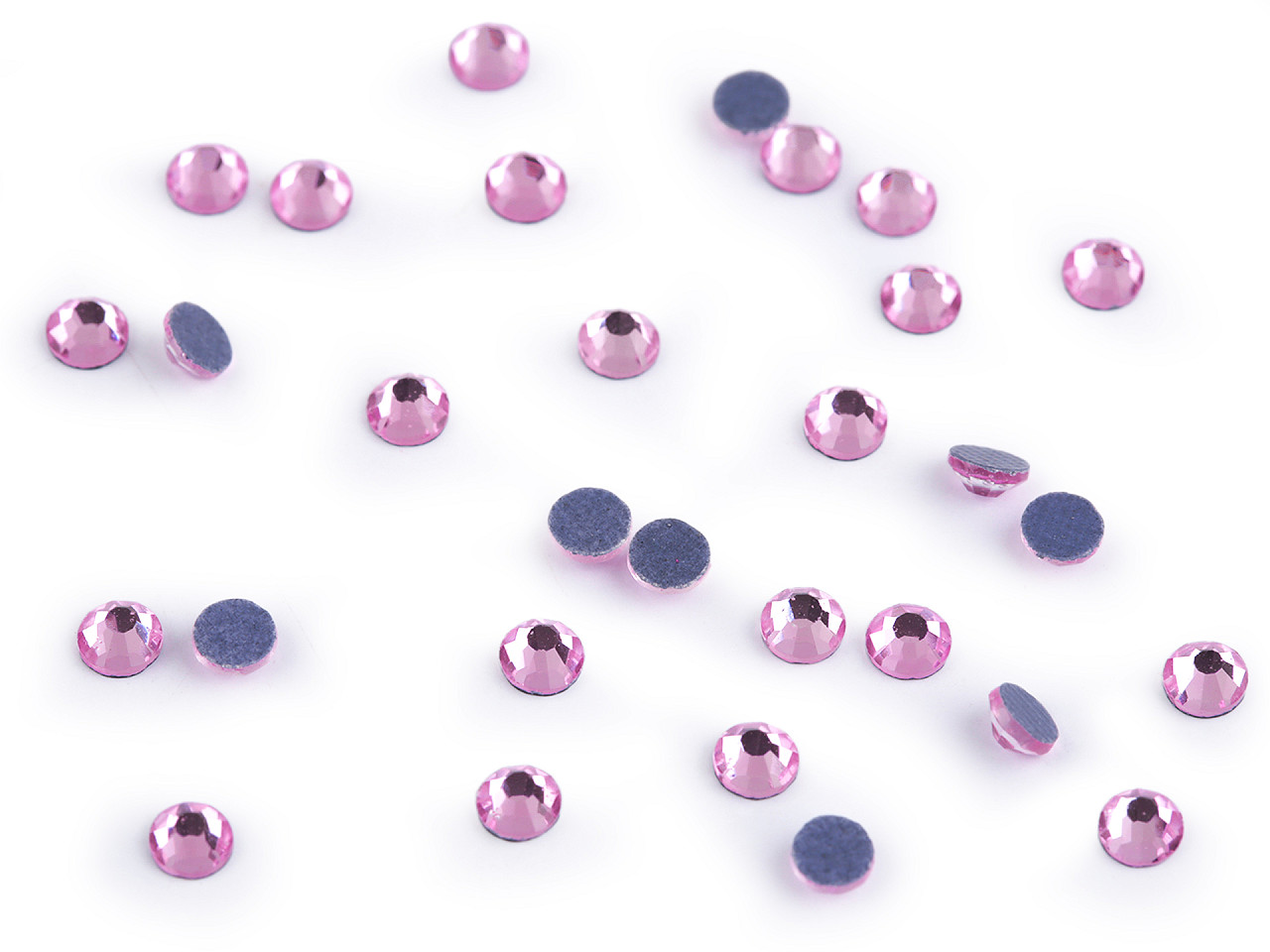 Iron-on hotfix rhinestones, size ss16 - Jet (41 Grams)