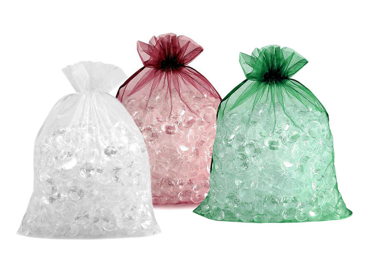 Organza gift bag 20x26 cm - Silver (100 Pieces)