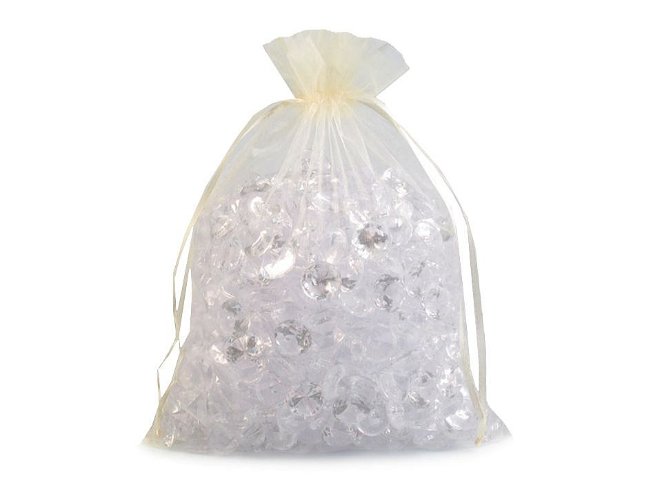 Organza gift bag 20x26 cm - Silver (100 Pieces)