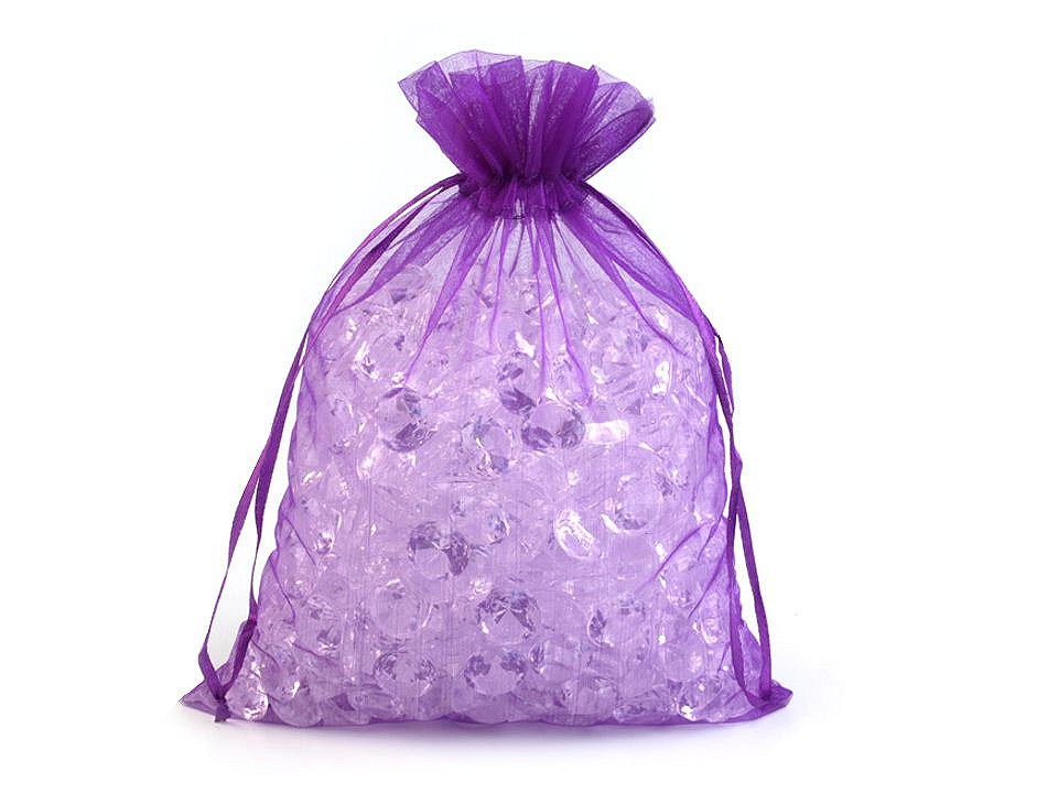 Organza gift bag 20x26 cm - Silver (100 Pieces)